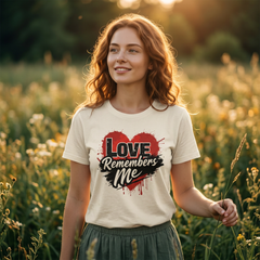 Love Remembers Me Bold Red Heart T-Shirt ❤️ — Wear Love Loud and Proud