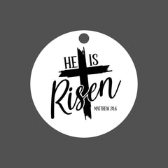 He is Risen Car Ornament