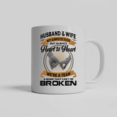 Husband & Wife Not Always Eye To Eye But Always Heart To Heart Gift Mug