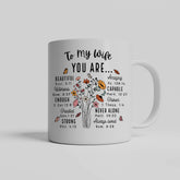 To My Wife from Husband "You Are" Gift Mug