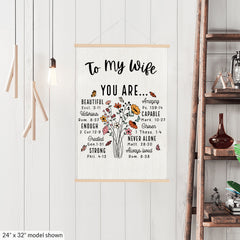 To My Wife from Husband "You Are" Gift Canvas