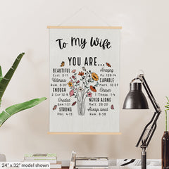 To My Wife from Husband "You Are" Gift Canvas