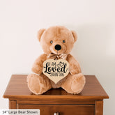 I Am Loved - John 3:16 - Teddy Bear with Heart