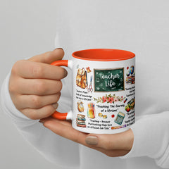 Teacher Life Mug with Color Inside