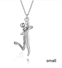 Couple Hug Pendant Necklace for Women