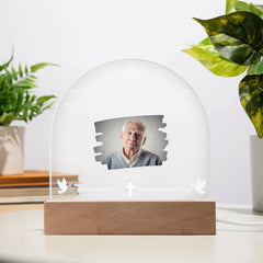 Personalized Your Light Will Always Shine In My Heart Acrylic Dome Plaque