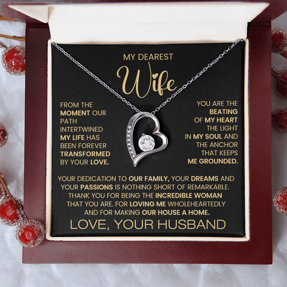 To My Dearest Wife Forever Love Necklace