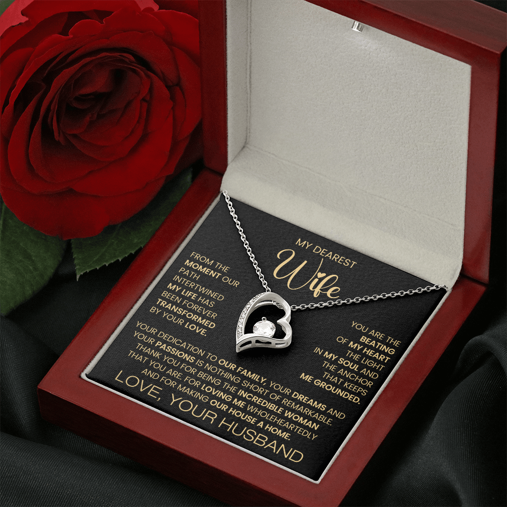 To My Dearest Wife Forever Love Necklace