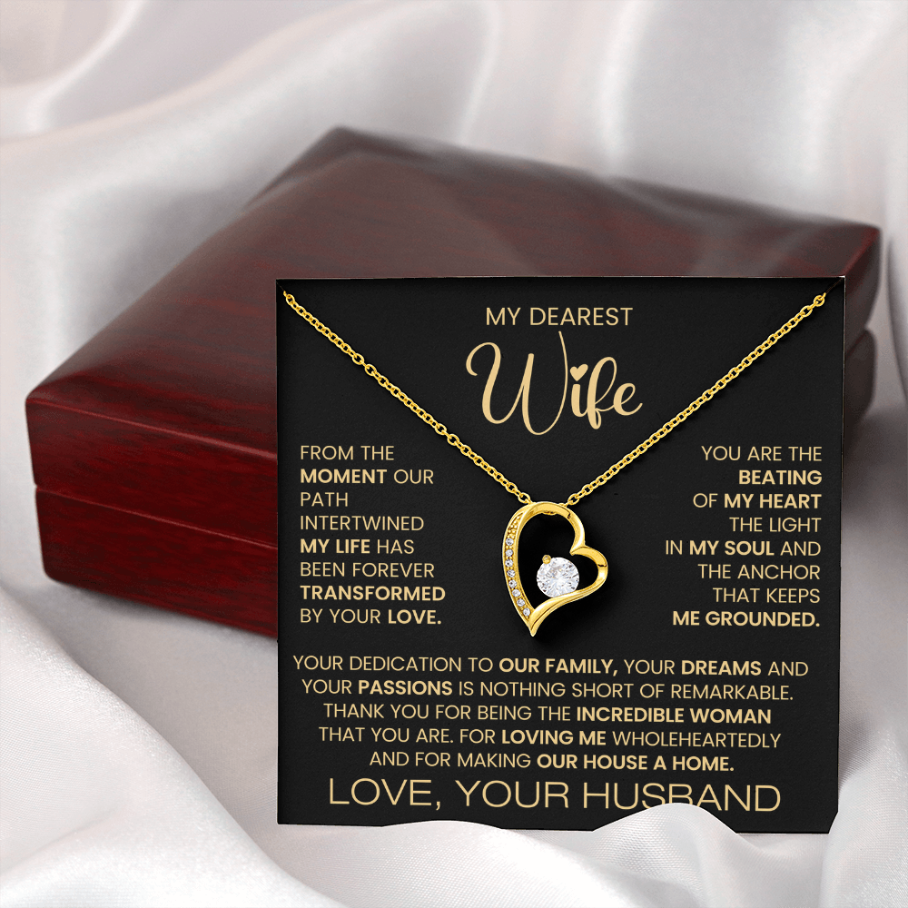 To My Dearest Wife Forever Love Necklace