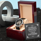World's Greatest Farter I Mean Father Message Card with a New Men's Openwork Watch