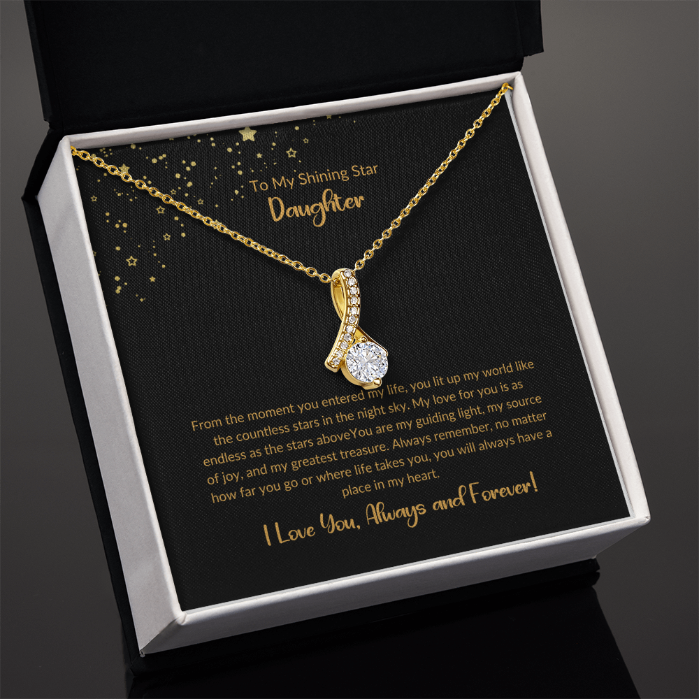 To My Shining Star-Daughter Alluring Beauty Necklace