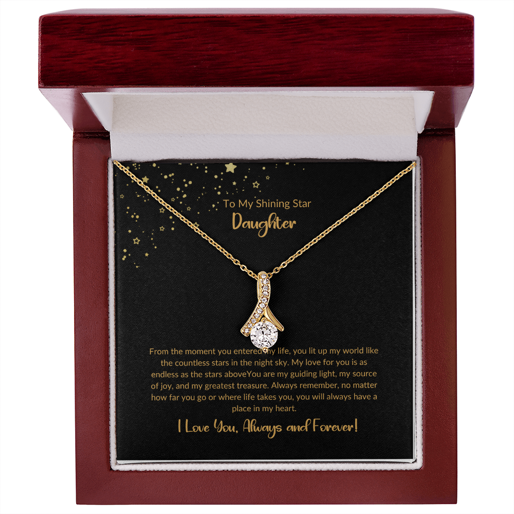 To My Shining Star-Daughter Alluring Beauty Necklace