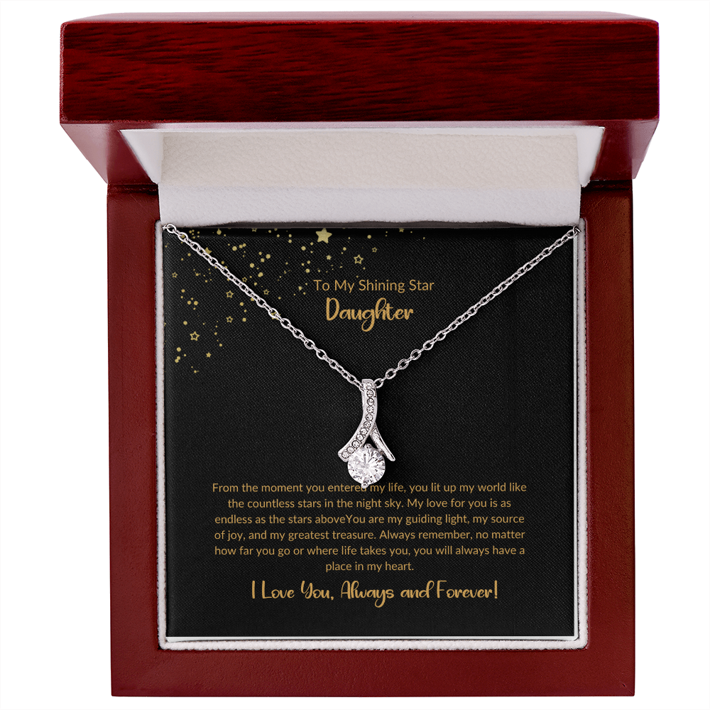 To My Shining Star-Daughter Alluring Beauty Necklace