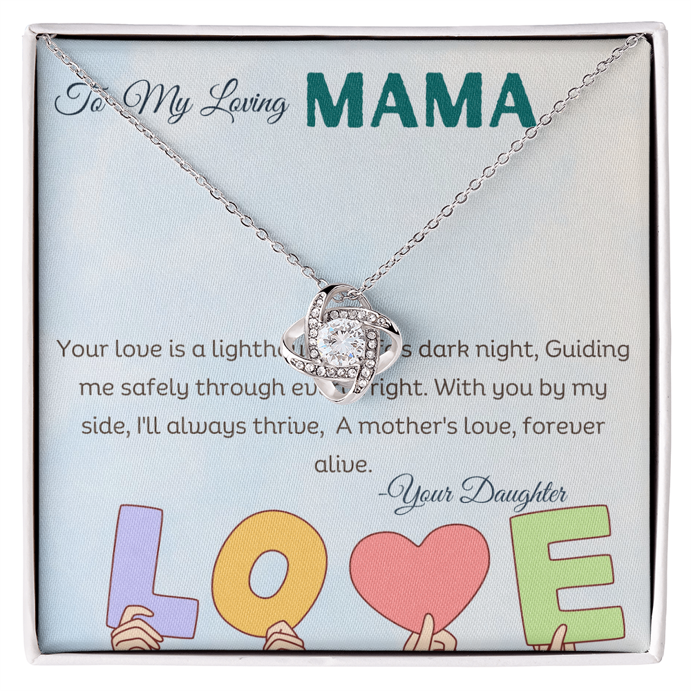 Mothers Day Gift Love Knot Necklace