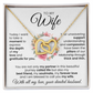To My Wife My  Best Friend My Soulmate My Forever Love Interlocking Hearts Necklace