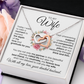 To My Wife My  Best Friend My Soulmate My Forever Love Interlocking Hearts Necklace