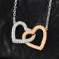 To My Wife My  Best Friend My Soulmate My Forever Love Interlocking Hearts Necklace