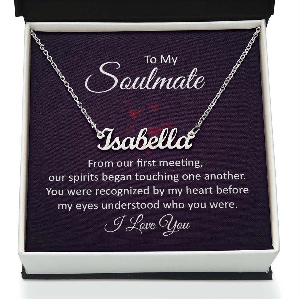 Forever & Always 💖 Personalized Soulmate Name Necklace