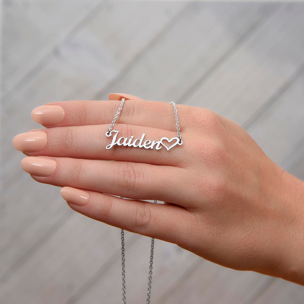 To My Future Wife I Love You Personalized Heart Name Necklace
