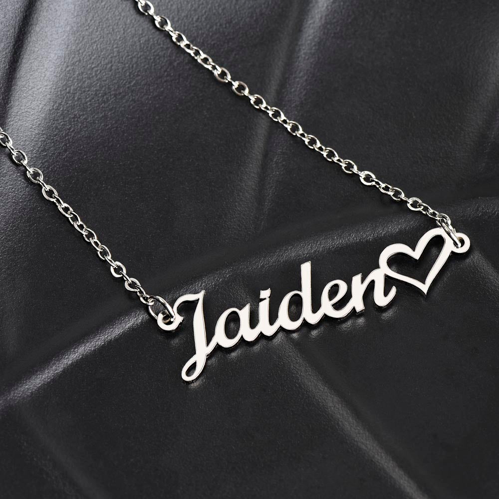 To My Future Wife I Love You Personalized Heart Name Necklace