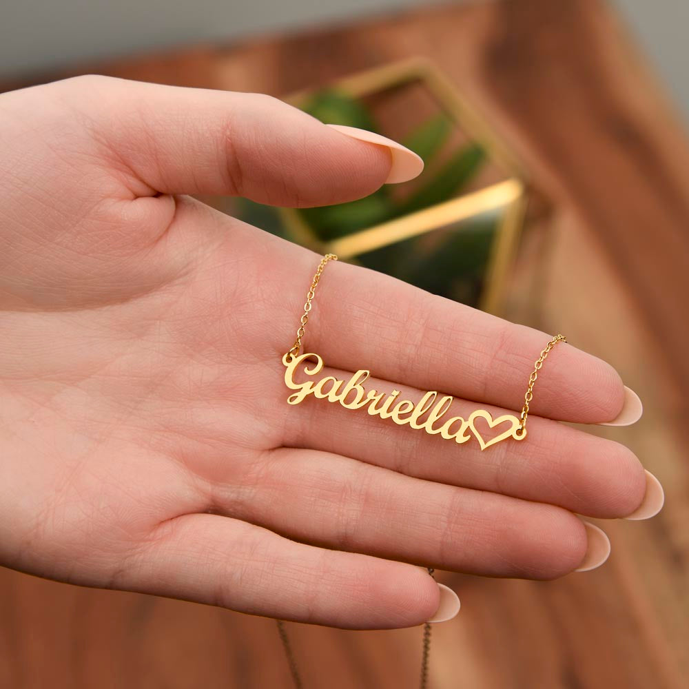 To My Future Wife I Love You Personalized Heart Name Necklace