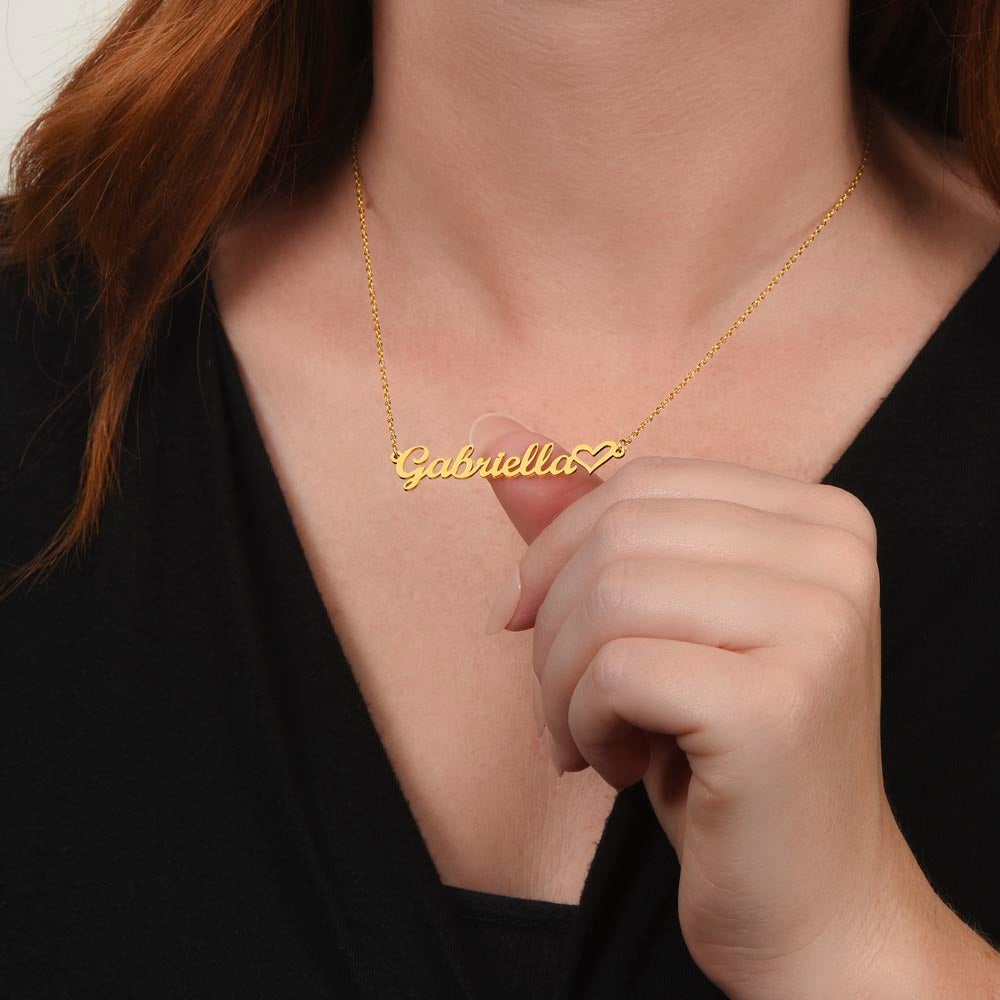 To My Future Wife I Love You Personalized Heart Name Necklace