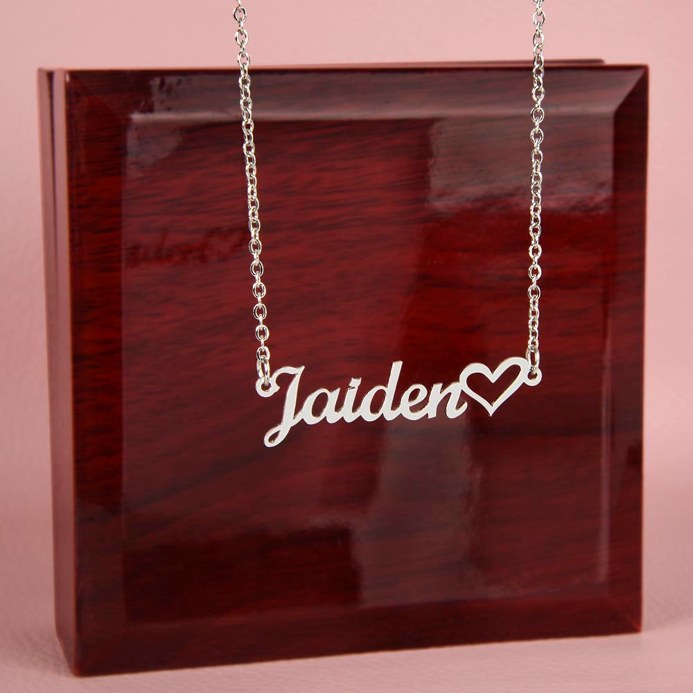 To My Future Wife I Love You Personalized Heart Name Necklace