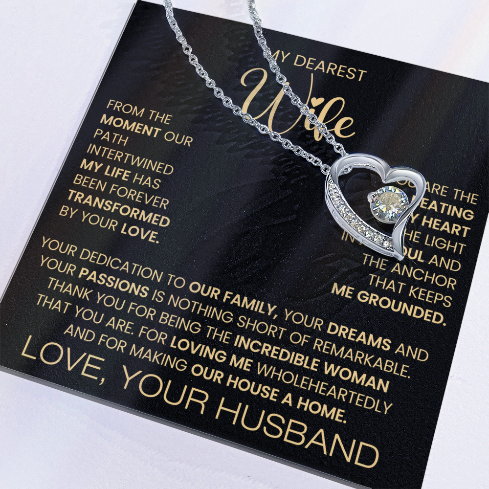 To My Dearest Wife Forever Love Necklace