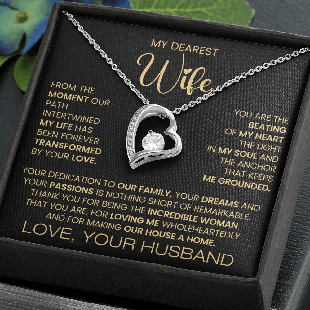 To My Dearest Wife Forever Love Necklace
