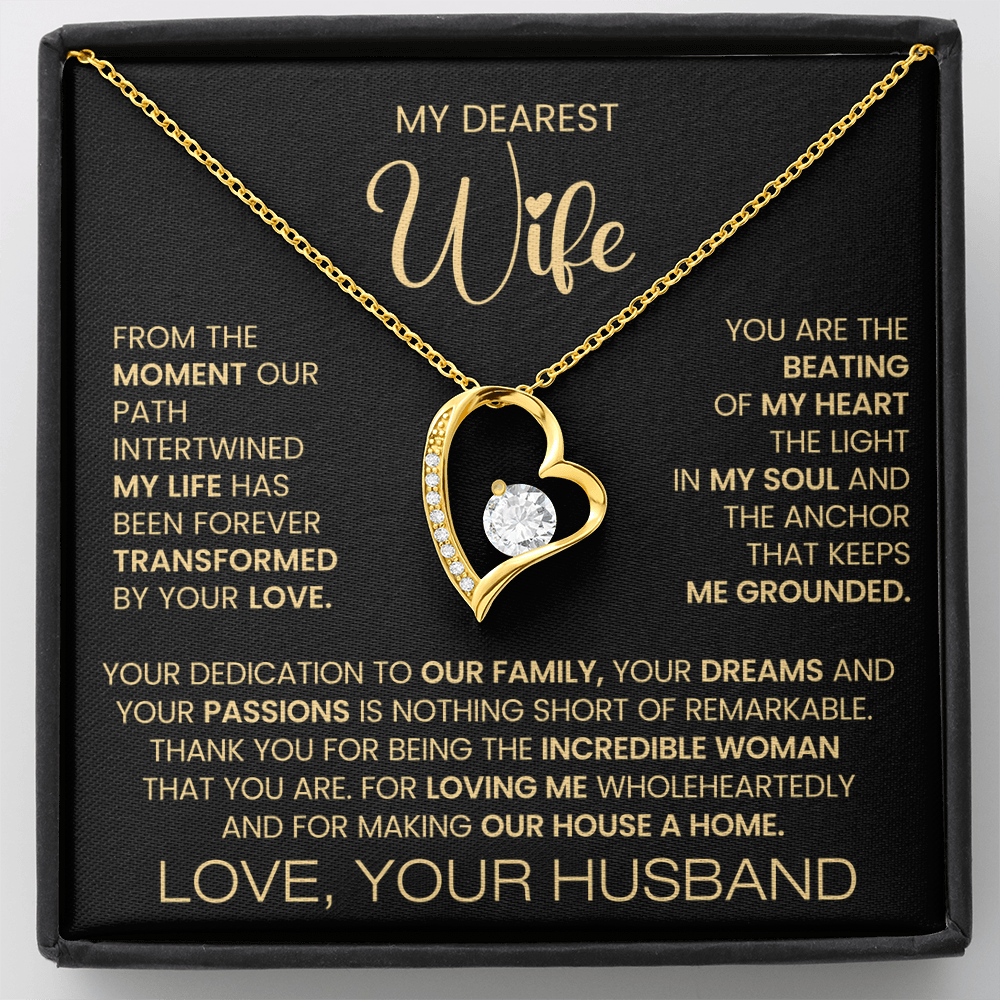To My Dearest Wife Forever Love Necklace