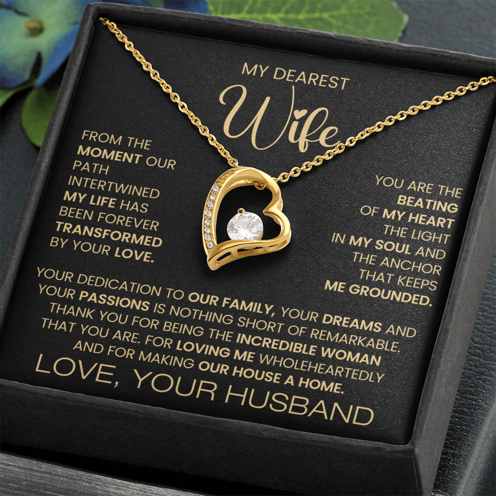 To My Dearest Wife Forever Love Necklace