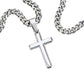 To My Son Artisan Cross with Cuban Link Chain