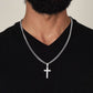 To My Son Artisan Cross with Cuban Link Chain