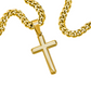 To My Son Artisan Cross with Cuban Link Chain