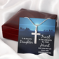 To My Daughter Artisan Cross Necklace