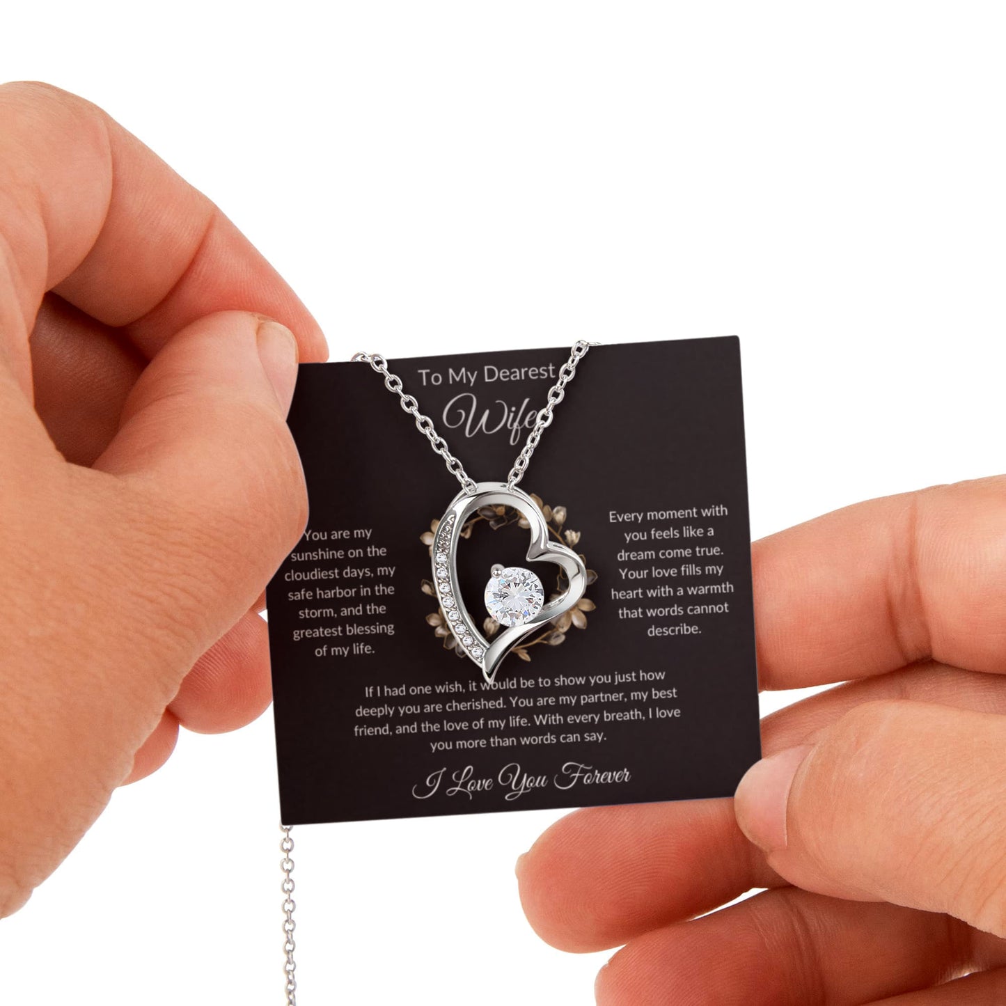 To My Dearest Wife Necklace ☀️ — You Are My Sunshine on the Cloudiest Days Necklace