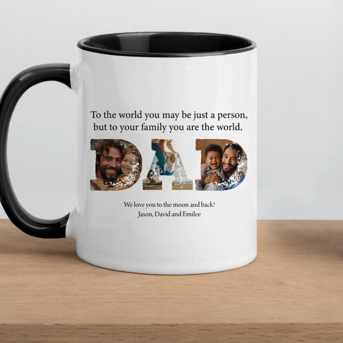 Personalized for DAD - White Ceramic Mug