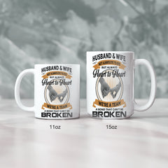 Husband & Wife Not Always Eye To Eye But Always Heart To Heart Gift Mug