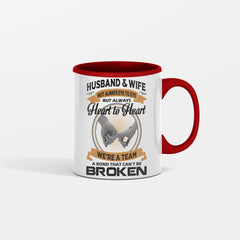 Husband & Wife Not Always Eye To Eye But Always Heart To Heart Gift Mug