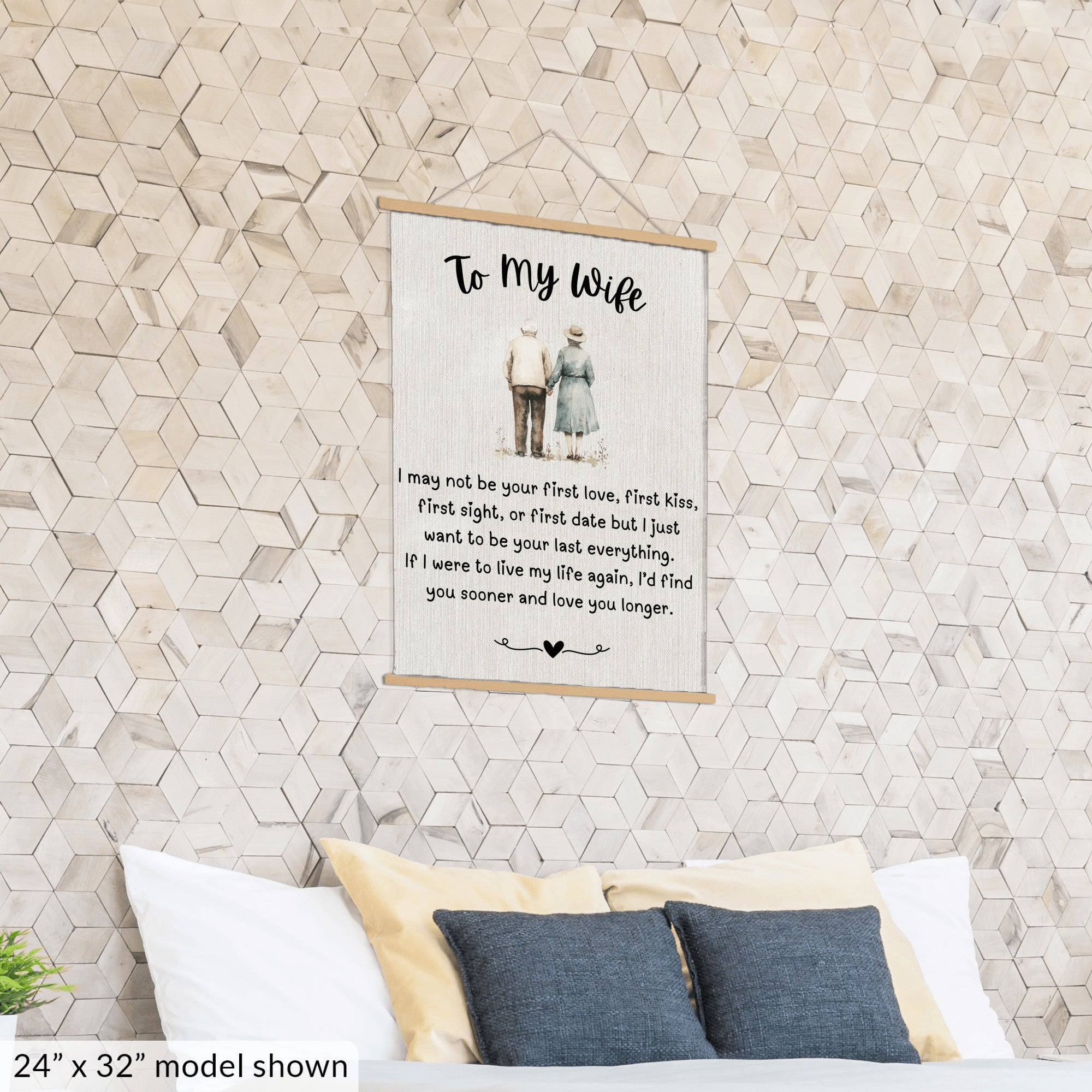 To My Wife - I May Not Be Your First Love - Canvas