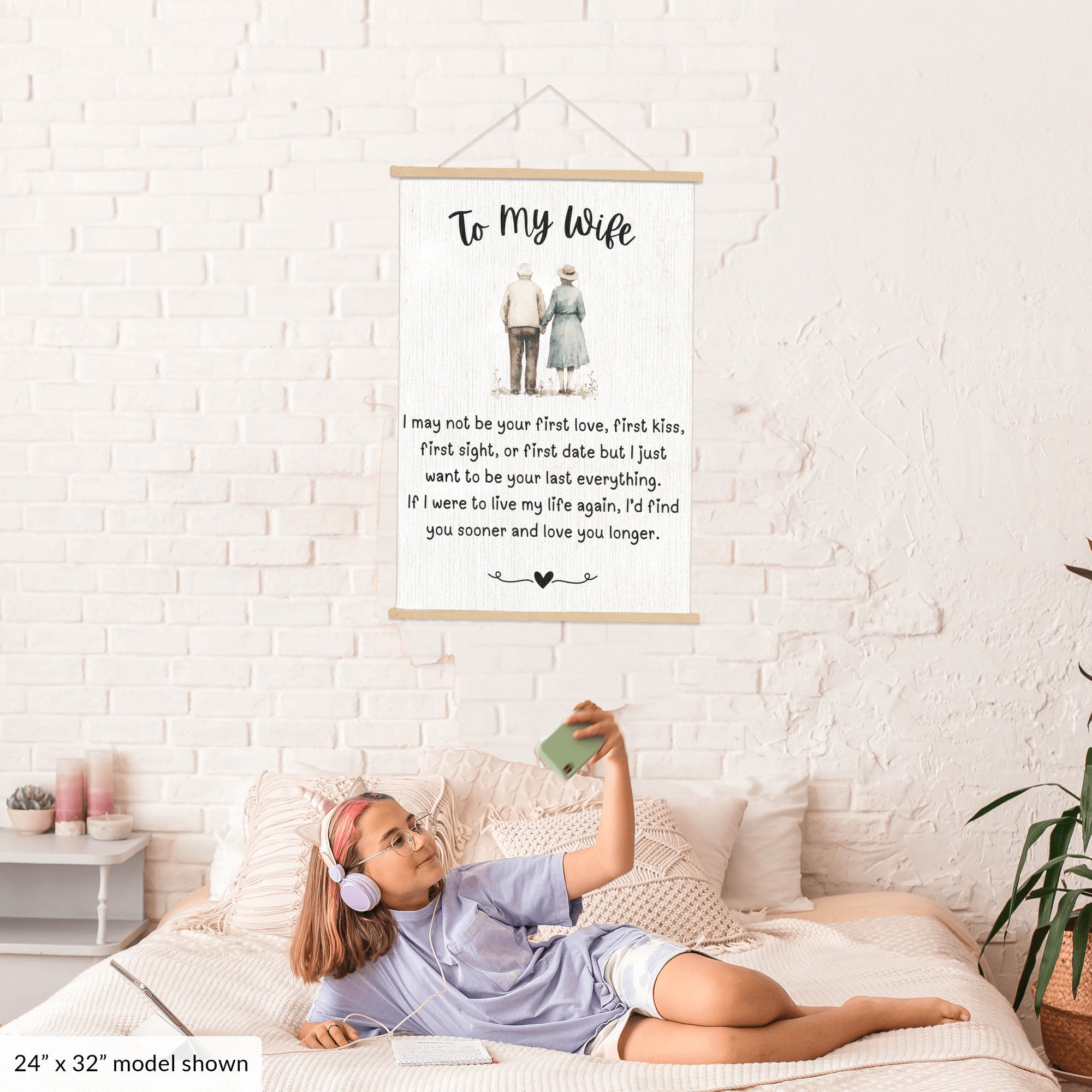 To My Wife - I May Not Be Your First Love - Canvas