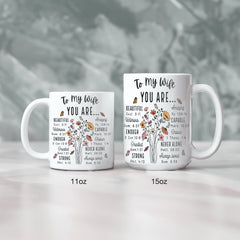 To My Wife from Husband "You Are" Gift Mug