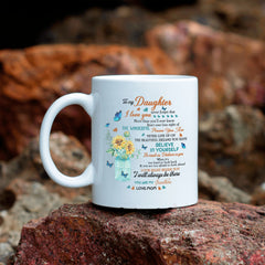 To My Daughter Love From Mom Ceramic Mug