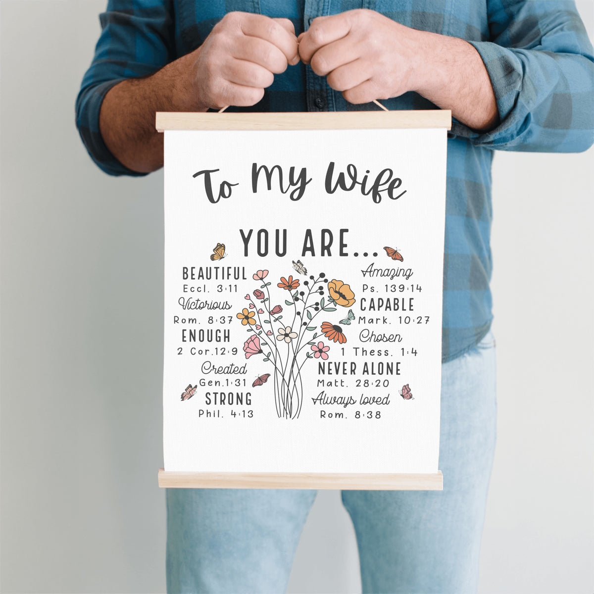 To My Wife from Husband "You Are" Gift Canvas
