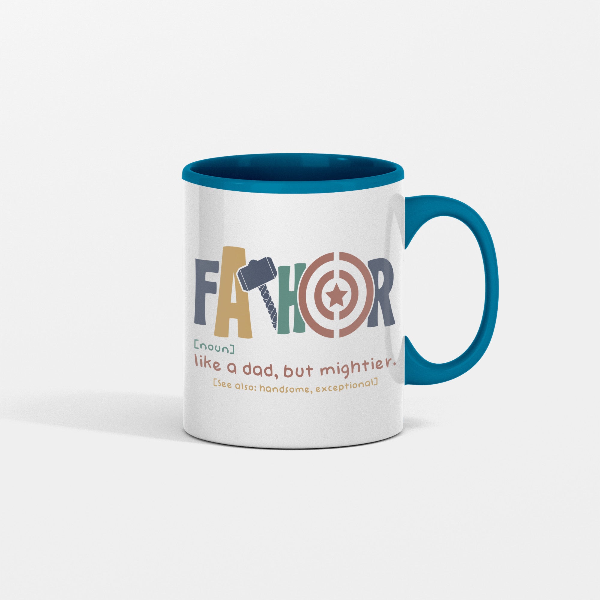 Fathor Like a Dad But Mightier Ceramic Mug