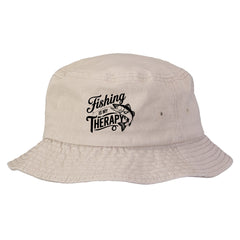 Fishing is My Therapy Bucket Cap