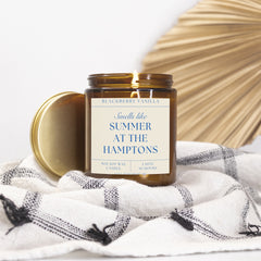 Smells Like Summer in the Hamptons 9 Ounce Amber Jar Candle