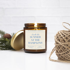 Smells Like Summer in the Hamptons 9 Ounce Amber Jar Candle
