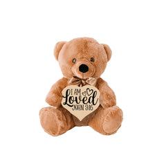 I Am Loved - John 3:16 - Teddy Bear with Heart