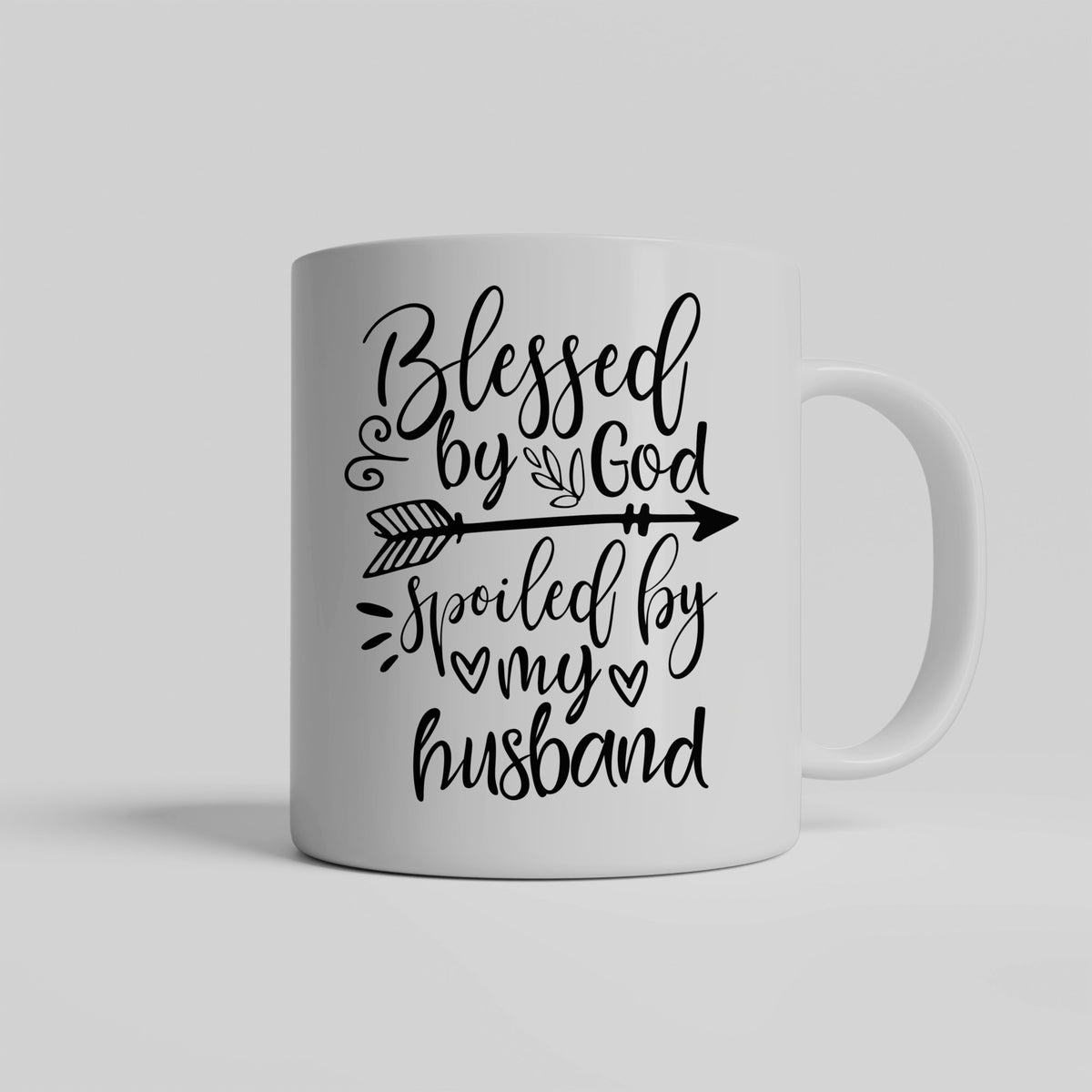 Blessed by God Spoiled by My Husband Gift Mug